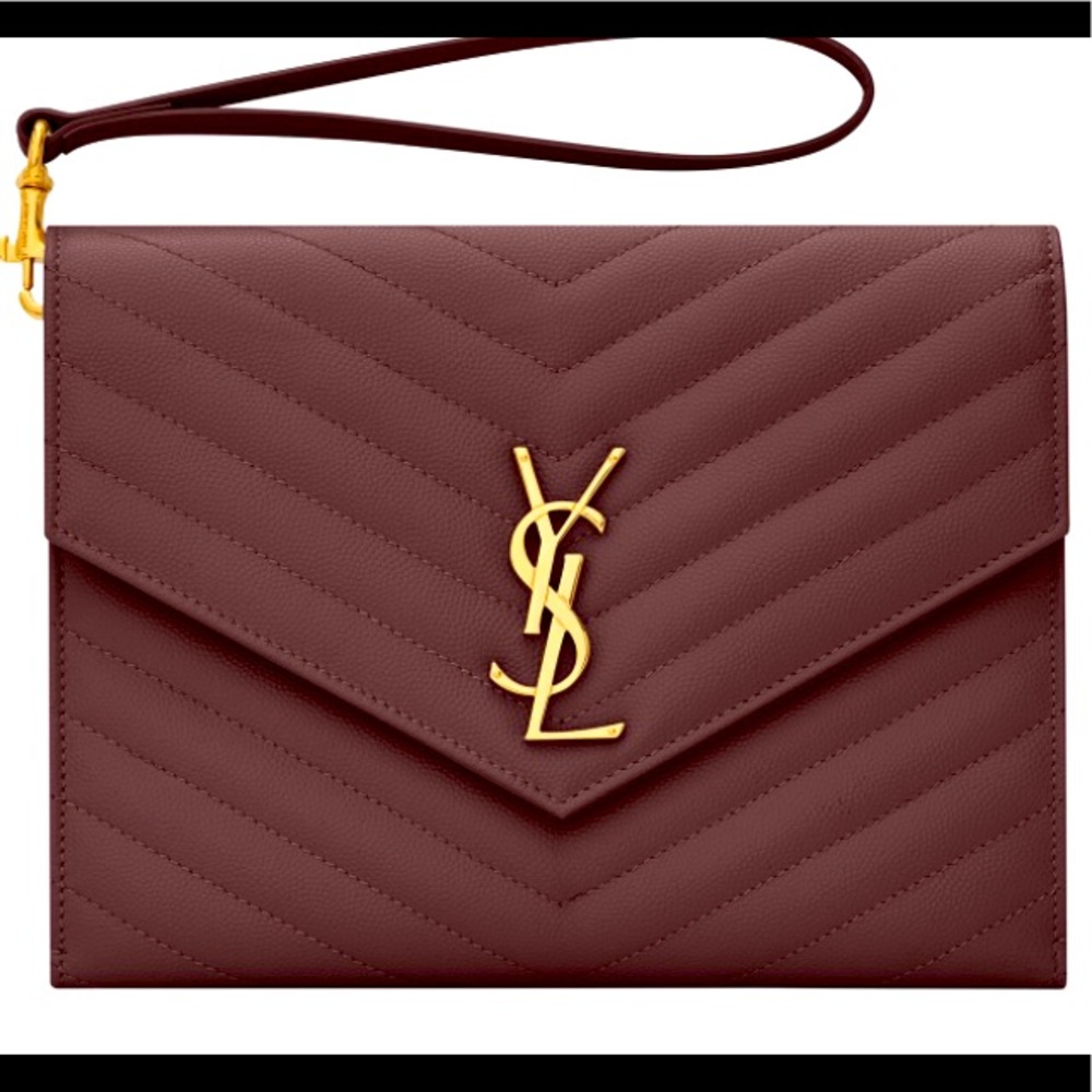 Basically Brand New- Carried Once : Saint Laurent Envelope Clutch